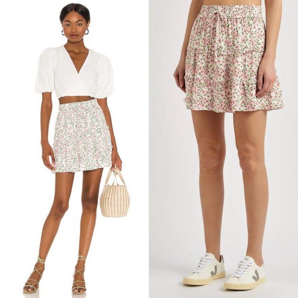 Alice & Olivia Vinita Floral Mini Skirt